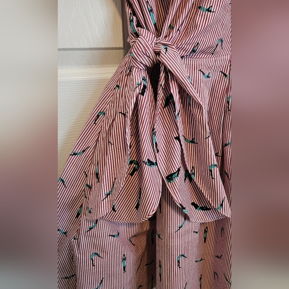 Anthropologie | Maeve | Red and white striped swimmer dress - Picture 4 of 8